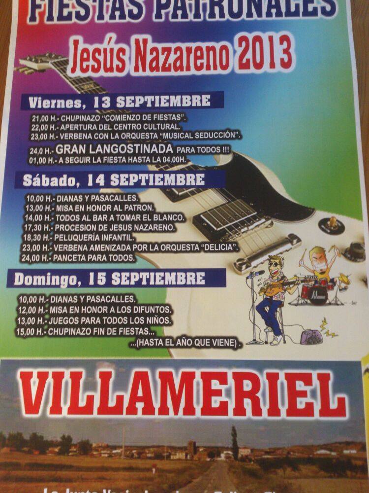 Fiestas patronales en honor a Jesús Nazareno 2013 Villameriel